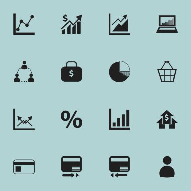 16 düzenlenebilir Hayatinizda simgeler kümesi. Ödeme kurtarmak yüzde, bankacılık ev ve daha fazla gibi simgeleri içerir. Web, mobil, UI ve Infographic tasarımı için kullanılabilir.