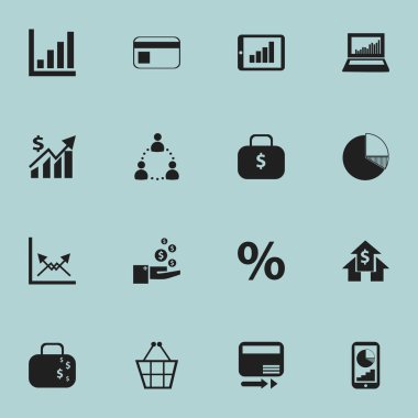 16 düzenlenebilir Hayatinizda simgeler kümesi. İstatistik, bankacilik, çubuk grafik ve daha fazlası gibi simgeler içerir. Web, mobil, UI ve Infographic tasarımı için kullanılabilir.