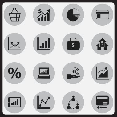 16 düzenlenebilir Hayatinizda simgeler kümesi. İlerleme, grafik bilgilerini, iletim ve daha fazlası gibi simgeler içerir. Web, mobil, UI ve Infographic tasarımı için kullanılabilir.