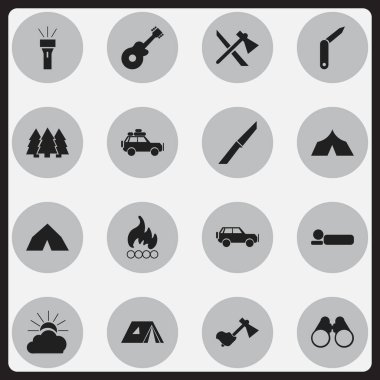 16 düzenlenebilir seyahat simgeler kümesi. Fener, Blaze, spor araç ve daha fazlası gibi simgeler içerir. Web, mobil, UI ve Infographic tasarımı için kullanılabilir.