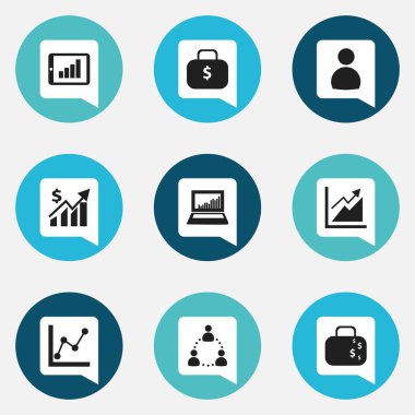 9 düzenlenebilir Hayatinizda simgeler kümesi. İlerleme, para çantasını, para çanta ve daha fazlası gibi simgeler içerir. Web, mobil, UI ve Infographic tasarımı için kullanılabilir.