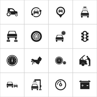 16 düzenlenebilir Rating simgeler kümesi. Otomobil, yarış, araba tamir ve daha fazlası gibi simgeler içerir. Web, mobil, UI ve Infographic tasarımı için kullanılabilir.