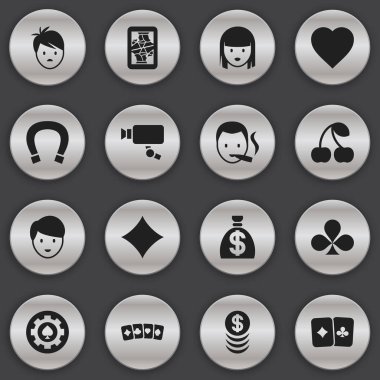 16 düzenlenebilir iş simgeler kümesi. Şans tılsımı, paran, Cam ve daha fazla izleme gibi simgeler içerir. Web, mobil, UI ve Infographic tasarımı için kullanılabilir.