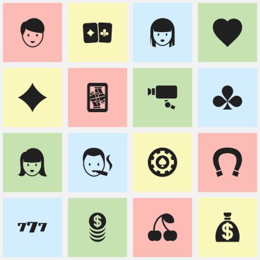 16 düzenlenebilir iş simgeler kümesi. Sigara içen, yığılmış para, siyah kalp ve daha fazlası gibi simgeler içerir. Web, mobil, UI ve Infographic tasarımı için kullanılabilir.