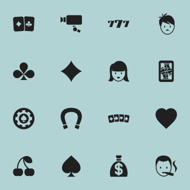 16 düzenlenebilir iş simgeler kümesi. Çocuk, kadın yüzü, şans tılsımı ve daha fazlası gibi simgeler içerir. Web, mobil, UI ve Infographic tasarımı için kullanılabilir.