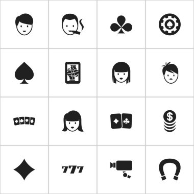 16 düzenlenebilir iş simgeler kümesi. Sembolleri Cam, Sigara içen, çocuk ve diğer izleme gibi içerir. Web, mobil, UI ve Infographic tasarımı için kullanılabilir.