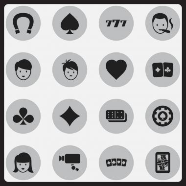 16 düzenlenebilir oyun simgeler kümesi. Şans tılsımı, Sigara içen, Rhombus ve daha fazlası gibi simgeler içerir. Web, mobil, UI ve Infographic tasarımı için kullanılabilir.