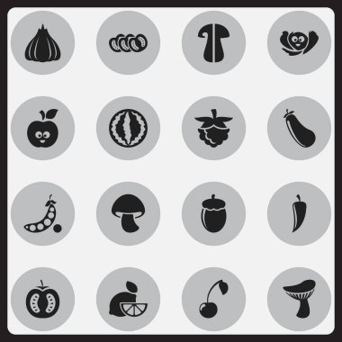 16 düzenlenebilir tencere simgeler kümesi. Cep, lahana, patlıcan ve daha fazla gülmek gibi simgeler içerir. Web, mobil, UI ve Infographic tasarımı için kullanılabilir.