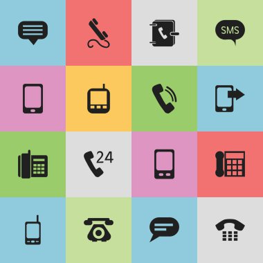 16 düzenlenebilir iletişim simgeler kümesi. Radyo Talkie, ileti, cep ve daha fazlası gibi simgeler içerir. Web, mobil, UI ve Infographic tasarımı için kullanılabilir.