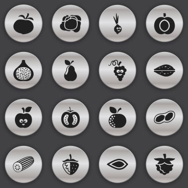 16 düzenlenebilir tencere simgeler kümesi. Antep fıstığı, badem, yarım domates ve daha fazlası gibi simgeler içerir. Web, mobil, UI ve Infographic tasarımı için kullanılabilir.