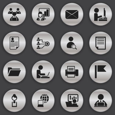 16 düzenlenebilir Bürosu simgeler kümesi. Flama, tanıtım, belge ve daha fazlası gibi simgeler içerir. Web, mobil, UI ve Infographic tasarımı için kullanılabilir.