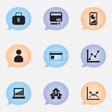 9 düzenlenebilir Analytics simgeler kümesi. Kullanıcı, ödeme kurtarmak gibi telefon istatistikler ve daha fazla simgeleri içerir. Web, mobil, UI ve Infographic tasarımı için kullanılabilir.