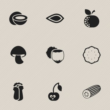 9 düzenlenebilir tencere simgeler kümesi. Simgeleri gibi salatalık, Amygdalaceous, Cokernut ve daha fazlasını içerir. Web, mobil, UI ve Infographic tasarımı için kullanılabilir.