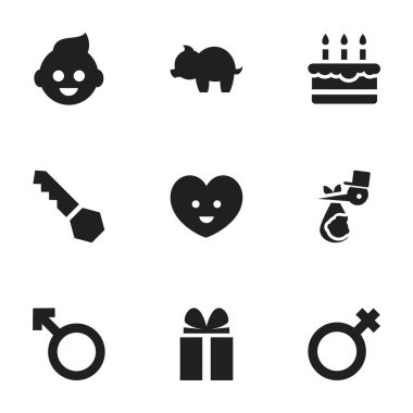 9 düzenlenebilir millet simgeler kümesi. Servet, adam amblemi, pastane ve daha fazlası gibi simgeler içerir. Web, mobil, UI ve Infographic tasarımı için kullanılabilir.