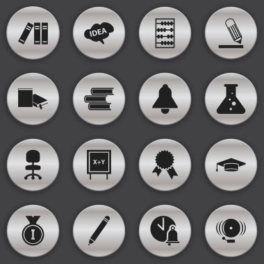 16 düzenlenebilir Üniversitesi simgeler kümesi. İlk yer, zafer madalyon, zihin ve daha fazlası gibi simgeler içerir. Web, mobil, UI ve Infographic tasarımı için kullanılabilir.