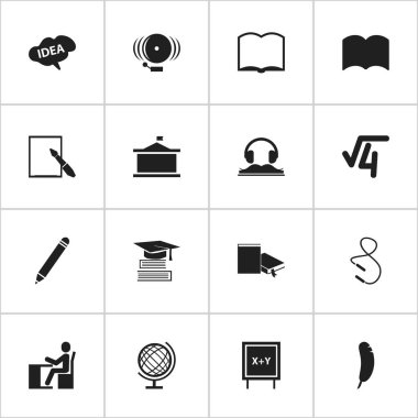 16 düzenlenebilir mezuniyet simgeler kümesi. İp ve daha fazla atlama yüzük, eğitim, gibi simgeler içerir. Web, mobil, UI ve Infographic tasarımı için kullanılabilir.