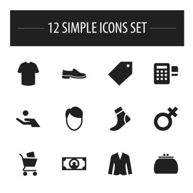 12 düzenlenebilir iş simgeler kümesi. Para, yatırım, m-cüzdan ve daha fazlası gibi simgeler içerir. Web, mobil, UI ve Infographic tasarımı için kullanılabilir.