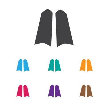 Gezi sembolü palet simge vektör çizim. Premium Kalite izole dalgıç Ayakkabı Moda düz stil öğesinde.