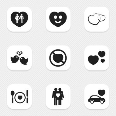 9 düzenlenebilir tutku simgeler kümesi. Romantizm, Araba, mutlu gibi simgeler içerir ve daha fazlası. Web, mobil, UI ve Infographic tasarımı için kullanılabilir.