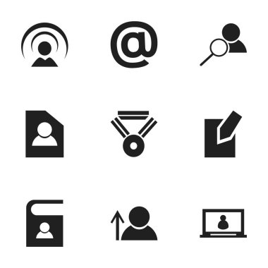 9 düzenlenebilir ağ simgeler kümesi. Dosyasını düzenlemek, posta simgesi, bağlantı ve daha fazla gibi simgeler içerir. Web, mobil, UI ve Infographic tasarımı için kullanılabilir.