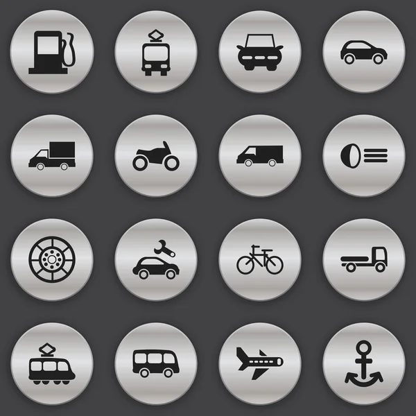 16 düzenlenebilir taşıma simgeler kümesi. Nakliye, Aydın, Van ve daha fazlası gibi simgeler içerir. Web, mobil, UI ve Infographic tasarımı için kullanılabilir.