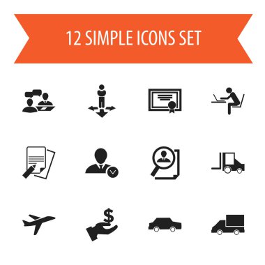 12 düzenlenebilir karmaşık simgeler kümesi. Çözüm, Camion, Van ve daha fazlasını bulmak gibi simgeleri içerir. Web, mobil, UI ve Infographic tasarımı için kullanılabilir.