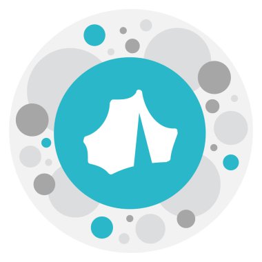 Kamp sembolü kampı simge vektör çizim. Premium Kalite izole sirk öğesinde Trendy düz stil.