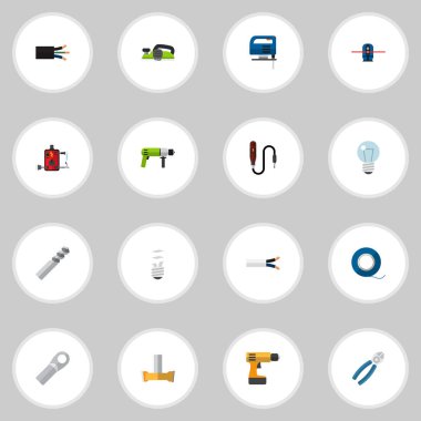 16 düzenlenebilir aletleri simgeler kümesi. Sembolleri lehimleme gibi Nipper, orifis ve daha fazlasını içerir. Web, mobil, UI ve Infographic tasarımı için kullanılabilir.