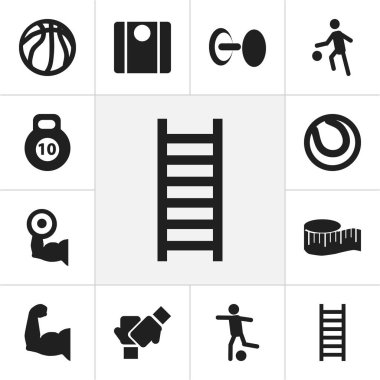 12 düzenlenebilir etkin simgeler kümesi. Oyun topu, Basket oynamak gibi sporcu ve daha fazla simgeleri içerir. Web, mobil, UI ve Infographic tasarımı için kullanılabilir.