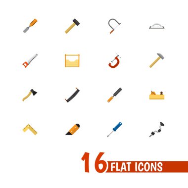 16 düzenlenebilir enstrüman simgeler kümesi. Simgeleri Boer, metre, gibi Turn-vida ve daha fazlasını içerir. Web, mobil, UI ve Infographic tasarımı için kullanılabilir.