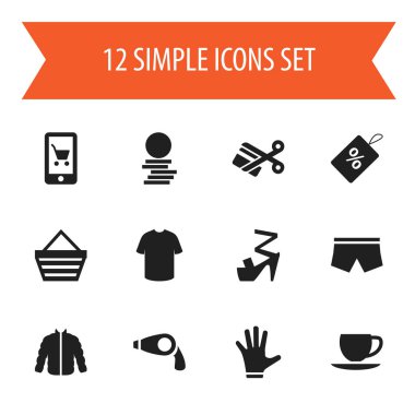 12 düzenlenebilir iş simgeler kümesi. Uçan daire, Stiletto, sabit para ve daha fazlası gibi simgeler içerir. Web, mobil, UI ve Infographic tasarımı için kullanılabilir.