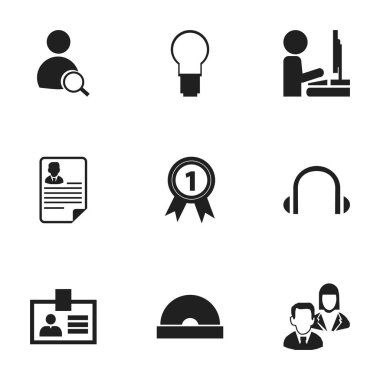 9 düzenlenebilir Bürosu simgeler kümesi. Arama, hafif, kompakt Disk ve daha fazlası gibi simgeler içerir. Web, mobil, UI ve Infographic tasarımı için kullanılabilir.