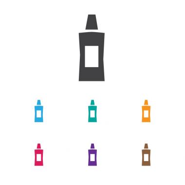 Kuaför sembolü losyon simge vektör Illustration. Premium Kalite izole jel öğesinde Trendy düz stil.