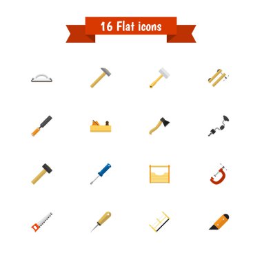 16 düzenlenebilir aparatı simgeler kümesi. Bıçak, Bodkin, çekiç ve daha fazlası gibi simgeler içerir. Web, mobil, UI ve Infographic tasarımı için kullanılabilir.