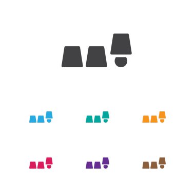 Vektör çizim yüksükler oyun simgesine sembolü kumar. Premium kalite izole Kupası Trendy düz stil öğesinde kandırma.