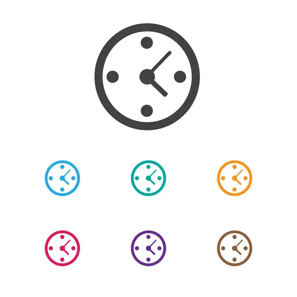 Vektor-Illustration des Geschäftssymbols auf Zeit-Symbol. Premium-Qualität isolierte Uhr Element im trendigen flachen Stil. — Stockvektor