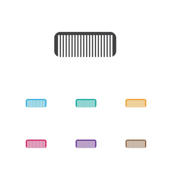 Ilustración vectorial del símbolo de Coiffeur en el icono del peine. Elemento de cepillo aislado de calidad premium en estilo plano de moda . — Archivo Imágenes Vectoriales