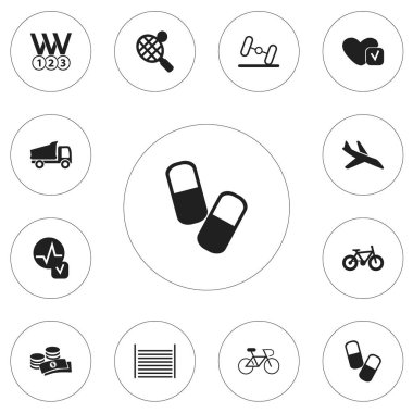 12 düzenlenebilir karmaşık simgeler kümesi. Uçak, patron, raket ve daha fazlası gibi simgeler içerir. Web, mobil, UI ve Infographic tasarımı için kullanılabilir.