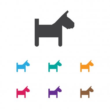 Çocuk sembolü oyuncak simge vektör Illustration. Premium Kalite izole köpek yavrusu öğesinde Trendy düz stil.