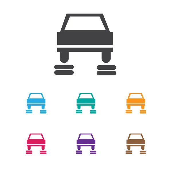 Illustration vectorielle du symbole de voiture sur l'icône de service. Élément de réparation isolé de qualité supérieure dans le style plat à la mode . — Image vectorielle