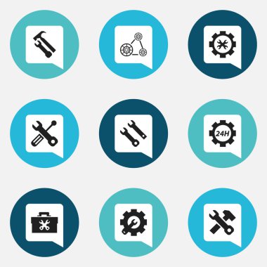 9 düzenlenebilir hizmet simgeler kümesi. Cambelt, servis, Destek Merkezi ve daha fazlası gibi simgeler içerir. Web, mobil, UI ve Infographic tasarımı için kullanılabilir.