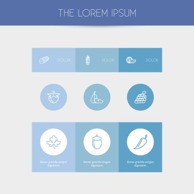 9 düzenlenebilir pişirme anahat simgeler kümesi. Kabak, biber, yeşillik ve daha fazlası gibi simgeler içerir. Web, mobil, UI ve Infographic tasarımı için kullanılabilir.