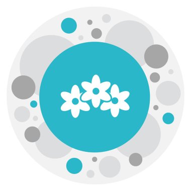 Tarım sembolü Narcissus simge vektör Illustration. Premium Kalite izole çiçek öğesinde Trendy düz stil.