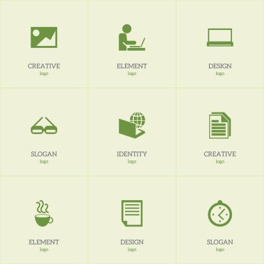 9 düzenlenebilir Office simgeler kümesi. Resim, çarşaf, çay ve daha fazla gibi simgeler içerir. Web, mobil, UI ve Infographic tasarımı için kullanılabilir.