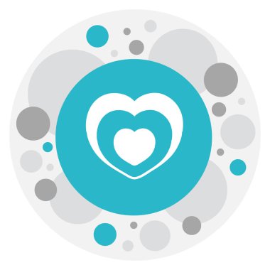 Tutku sembolü Romance simge vektör Illustration. Premium Kalite izole kalp atışı öğesinde Trendy düz stil.