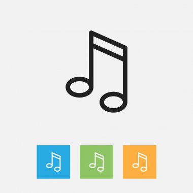 Not Anahat eğitim sembolü vektör Illustration. Premium Kalite izole müzik işareti öğesinde Trendy düz stil.