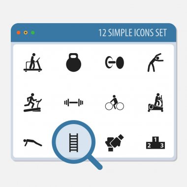 12 düzenlenebilir eğitim simgeler kümesi. Yarış pisti eğitim, çalıştıran, güç ve daha fazla yürütme gibi simgeler içerir. Web, mobil, UI ve Infographic tasarımı için kullanılabilir.