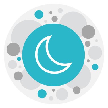 Hava sembolü Hilal simge vektör Illustration. Premium Kalite izole Half Moon öğesinde Trendy düz stil.