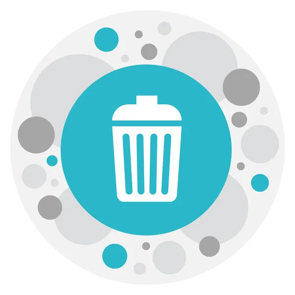 Vector Illustration Of Cleaning Symbol On Garbage Bin Icon. Premium Quality Isolated Trash Element In Trendy Flat Style. — Stock Vector