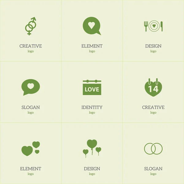 Set von 9 editierbaren Herzsymbolen. beinhaltet Symbole wie Sexualität, Verlobung, Valentinstag und mehr. kann für Web-, Mobil-, UI- und Infografik-Design verwendet werden. — Stockvektor